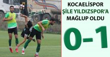 Kocaelispor, Şile Yıldız’a 1-0 mağlup oldu