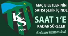 Biletlerin satışına saat 1'e kadar devam edilecek