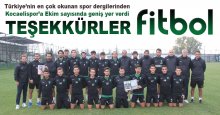 Kocaelispor’dan Fitbol Dergisi’ne teşekkür