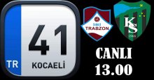 Kocaelispor – 1461 Trabzon maçı sadece 41 Kocaeli’de!