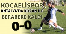 Kocaelispor, Kozan ile yenişemedi “0-0”