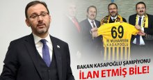 Spor bakanı şampiyonu ilan etmiş bile!