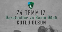 Kocaelispor’dan basına 24 Temmuz tebriği 