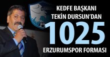 Tekin Dursun, 1025 adet Erzurumspor forması aldı
