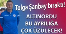 Tolga Şanbay Altınorduspor’a veda etti