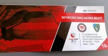 Kocaelispor maçı için hatıra bileti