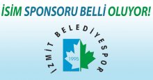 İzmit Belediyespor’a yeni bir isim sponsoru geliyor!