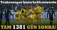 Bu olay Trabzonspor’un başına tam 1381 gün sonra geldi