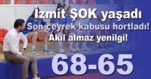 İzmit Belediyespor maçı kaybetmek için her şeyi yaptı! Başardı! “68-65”