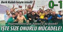 Değirmenderespor’un onurlu mücadelesine şapka çıkarılır! “0-1”
