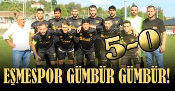Eşme’nin çeşmesi gürül gürül! “5-0”