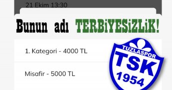 Futbolun kamburlarından birisi de sensin Tuzlaspor!