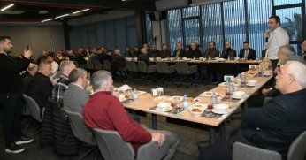 Özlü, spor kulüpleri ile bir araya geldi