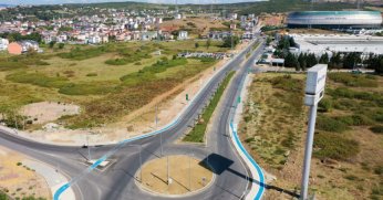 Stat bağlantı yolunun çevresi güzelleşiyor