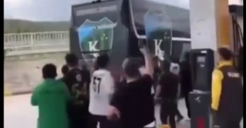 Kocaelispor kafilesini SİLAH ile karşıladılar! 