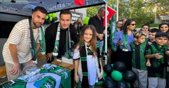 Minik öğrenciler, Oğulcan Çağlayan ve Onur Öztonga ile buluştu