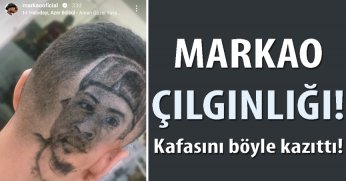 Markao hayranı taraftar kafasını böyle kazıttı