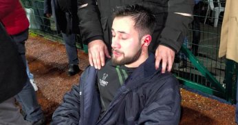 Amatör maçta üzücü sakatlık!