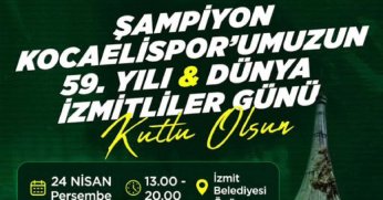 İzmitliler Günü’nde Kocaelispor’un şampiyonluğu kutlanacak!