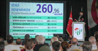 Bursaspor’un güncel borcu 1.1 milyar liraya düştü